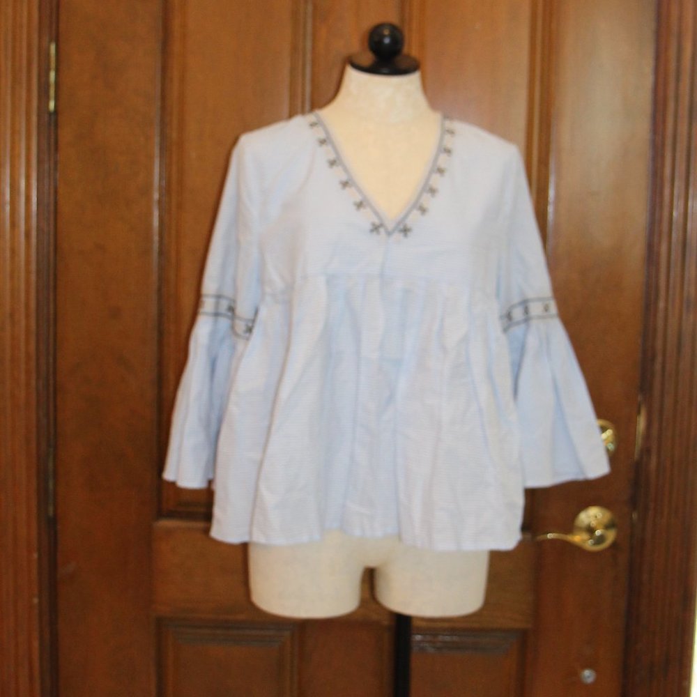 BELL SLEEVE PEASANT BLOUSE